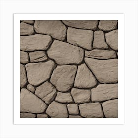 Stone Wall 107 Art Print