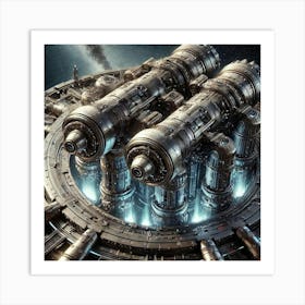 Planetary Cannons Converted Art Print