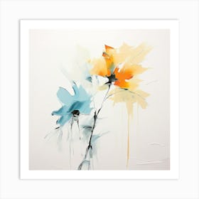 Abstract Flowers 2 Art Print