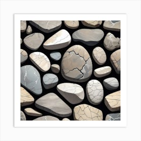 Stone Wall 90 Art Print