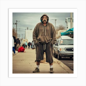 Homeless Man 15 Art Print