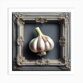 Garlic In A Frame Art Print