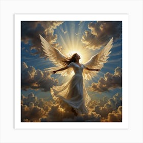 Angel In The Sky 7 Art Print