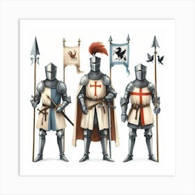 Medieval knight 8 Art Print