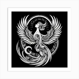 A mythical phoenix Art Print