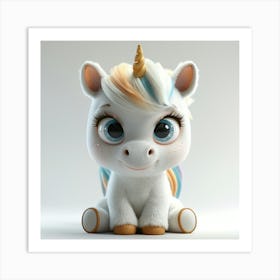 Cute Unicorn 838 Art Print