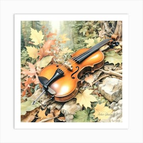 Violin By Peter Ghetu 2024 Art Print