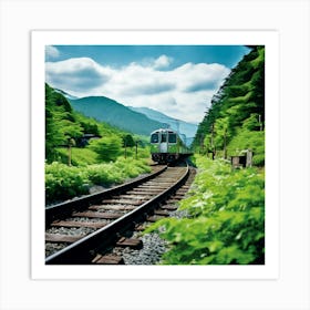 Train On The Tracks 4 Art Print