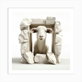 Goat In A Frame Art Print