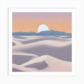 Sand Dunes Art Print