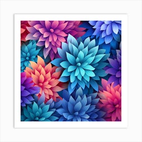 Abstract Floral Background 1 Art Print