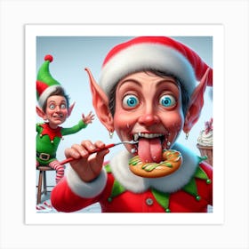 Funny Christmas Art Print