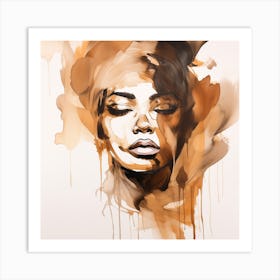 Coffee Drips 1 Art Print