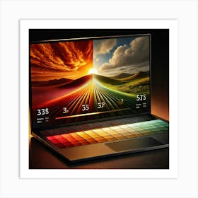 Sovereign Flame Laptop Dynamic Ambient Mode Art Print