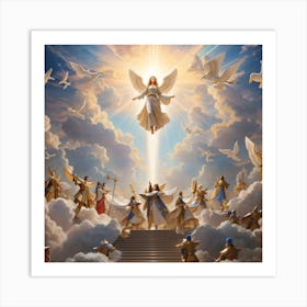 Angels In Heaven Art Print