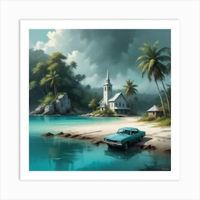 Church On The Beach 10 Art Print