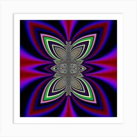 Abstract Artwork Fractal Background Pattern Art Print