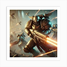 Sci Fi Soraths Chosen Focused Assault 1024x1024 Art Print