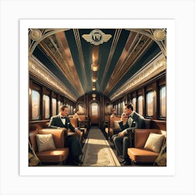 Twilight Train Art Print