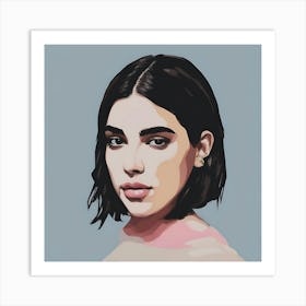 Portrait of a teen female Art Print