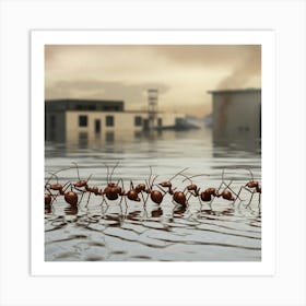 Perseverance in Adversity: The March of the Ants Art Print