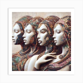 Three Women Art Print