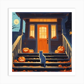 Halloween House 9 Art Print