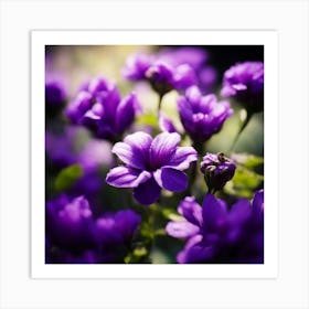 Purple Flowers 2 Art Print