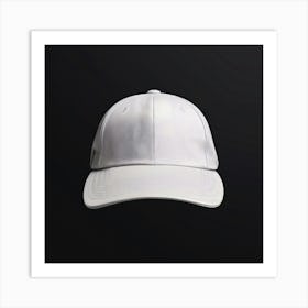 White Baseball Cap 5 Art Print