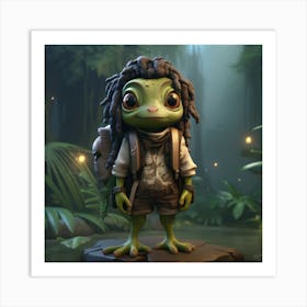 Frog In The Jungle Art Print