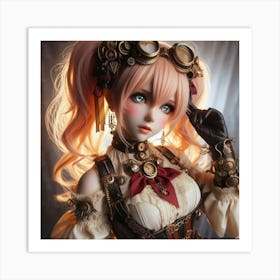 Steampunk Doll Art Print