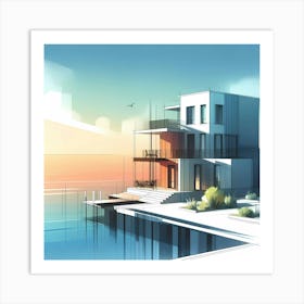 House By The Sea 1 Art Print