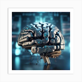 Artificial Brain 39 Art Print