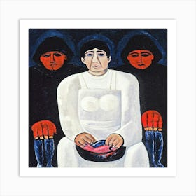 Three Women 1 Art Print