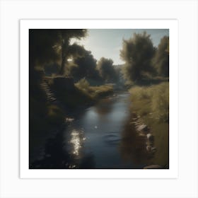 River In The Woods 21 Art Print