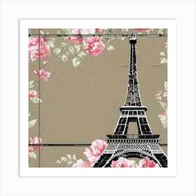 Paris Roses Art Print