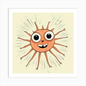 Cartoon Sun Poster