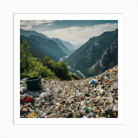 Garbage In The Mountains 1 Art Print