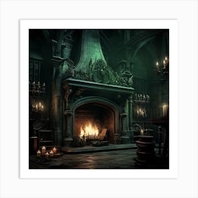 Green Victorian Art Print