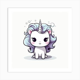 Cute Unicorn 511 Art Print