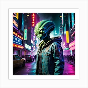 Alien In The City 5 Art Print