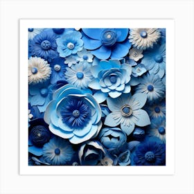 Paper Flowers Art Print