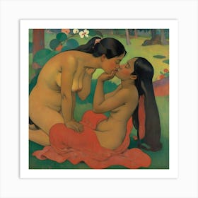 Whispered Words 1892 Paul Gauguin Art Print 1 Art Print