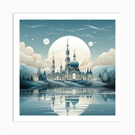 Russian Winter Landscape 1 Art Print