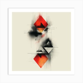 Geometric Triangles Art Print