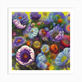 Anemone Flowers 4 Art Print