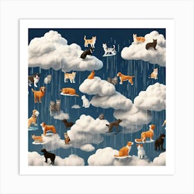 Cats In The Clouds 1 Art Print