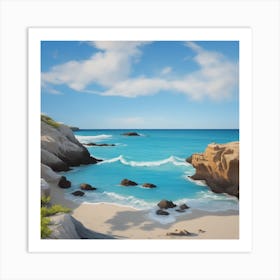 Rocky Beach Art Print