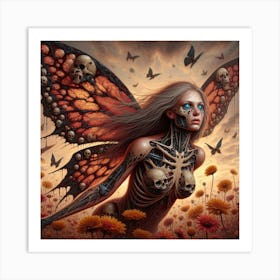 Skeleton Fairy Art Print