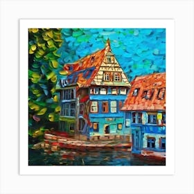 House By The Water Art Print